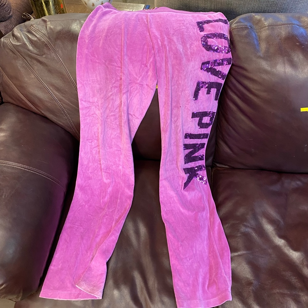 PINK by victoria’s secret velour track pants